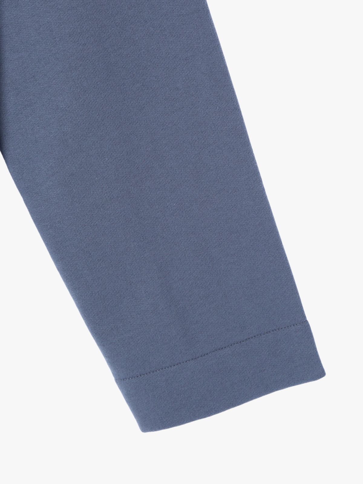 HOMME メンズ メンズ オーガニックコットン メルトン 長袖 カーディガンプレッション "Nacre"  [Made in France] グレー