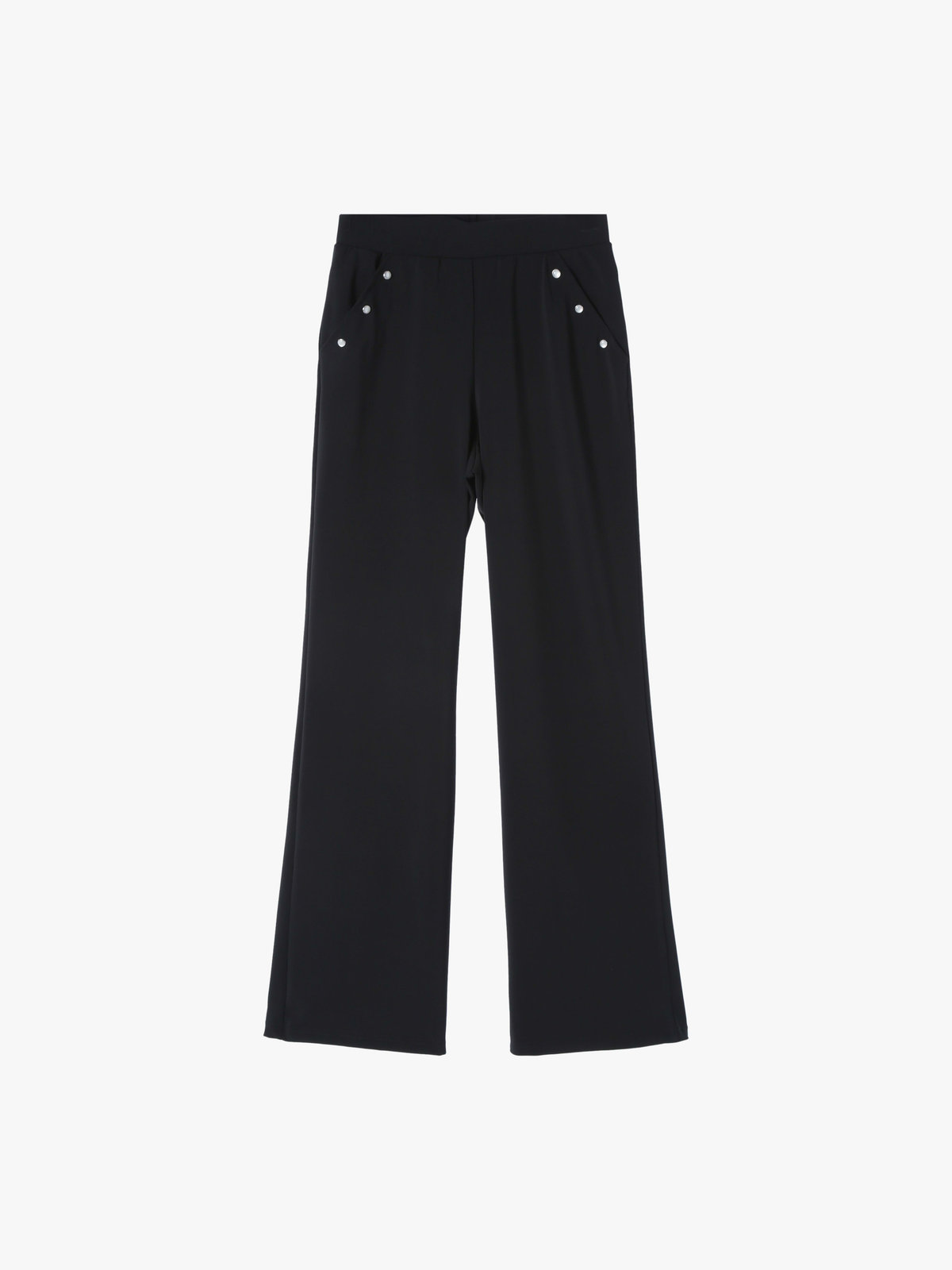 FEMME ウィメンズ ジャージー ワイドパンツ ”Sailor” ブラック