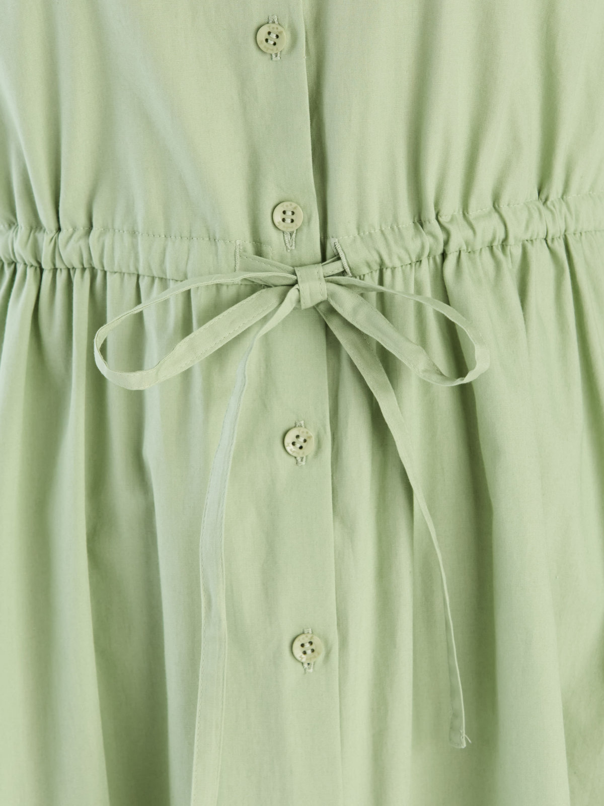 To b. by agnès b. 【Outlet】ロングスリーブシャツドレス グリーン系その他