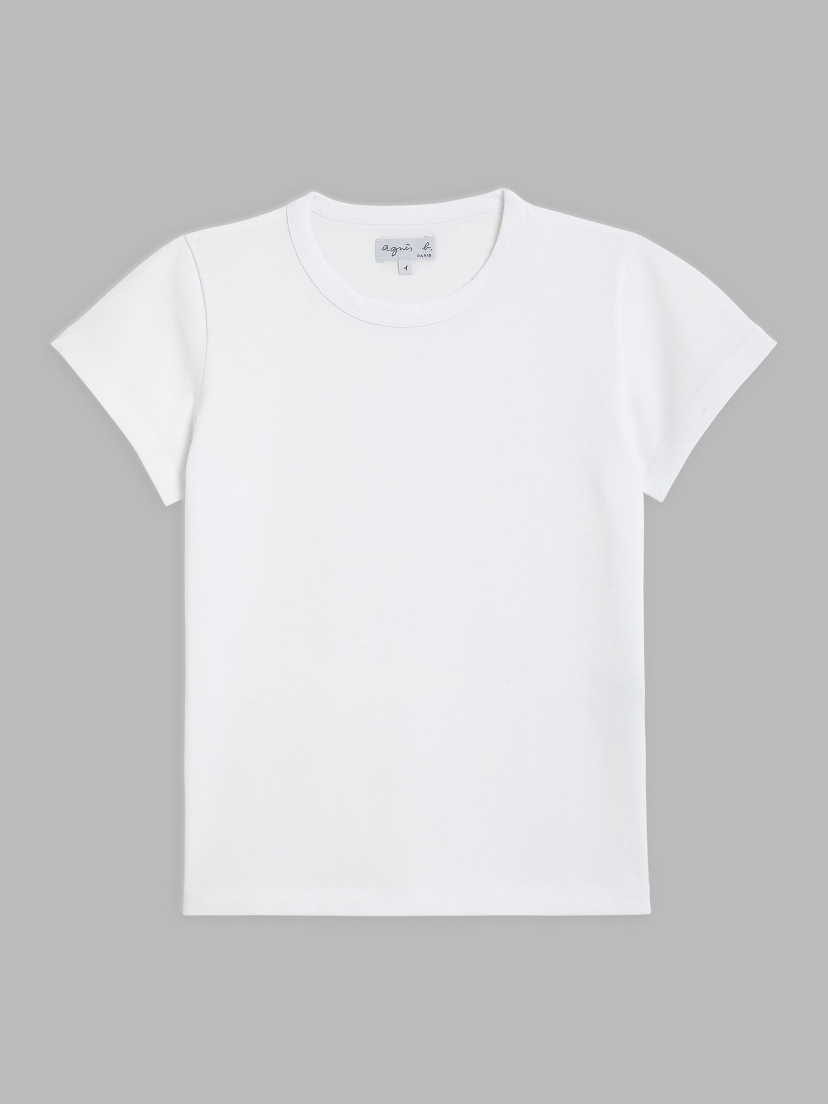 FEMME ウィメンズ J000 TS コットン ベーシックTシャツ ホワイト
