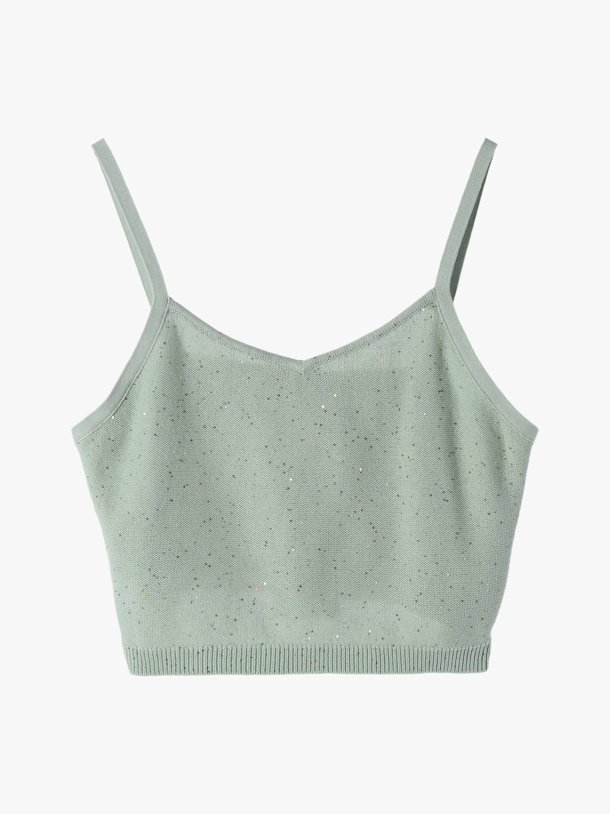 To b. by agnès b. 【Outlet】スパングルニットキャミ グリーン系その他