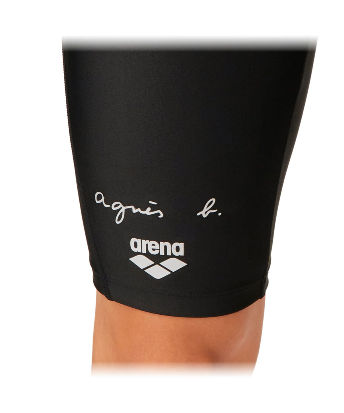 HOMME メンズ agnes b. x arena フィットネススパッツ 水着 ブラック