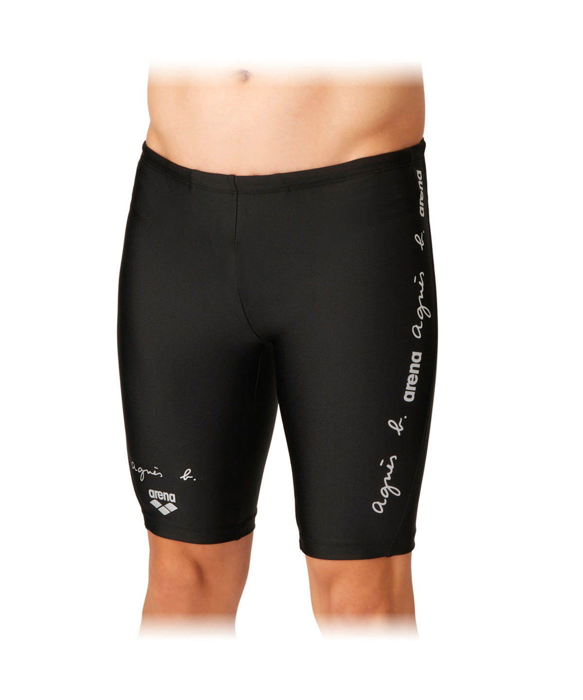 HOMME メンズ agnes b. x arena フィットネススパッツ 水着 ブラック