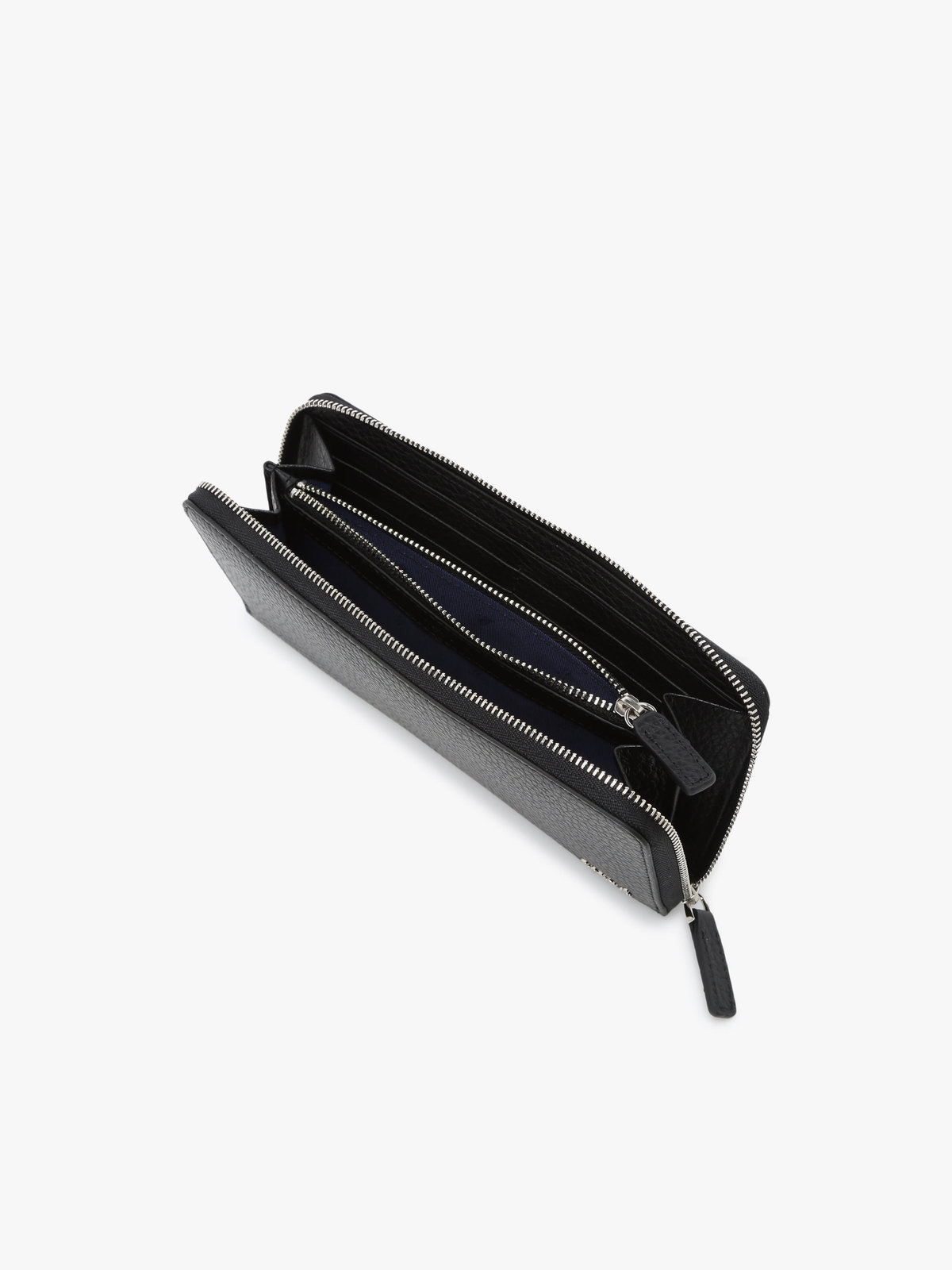 VOYAGE メンズ バッグ＆ウォレット レザー ラウンドジップ ロングウォレット ABH05-03 ブラック