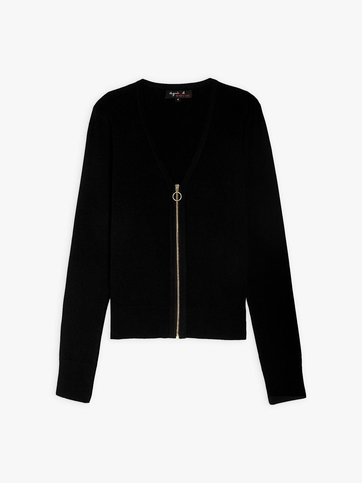 FEMME ウィメンズ J155 CARDIGAN Vネックカーディガン ブラック