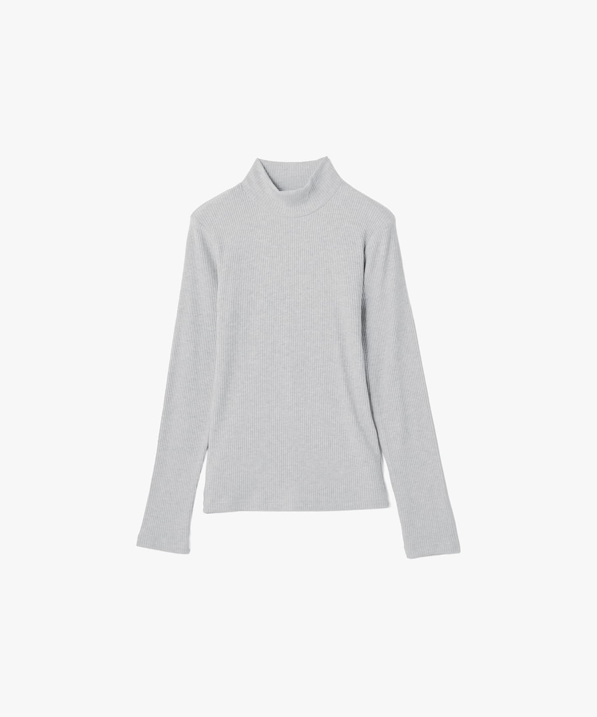 FEMME ウィメンズ ハイネック 長袖 Tシャツ "Vian" グレー