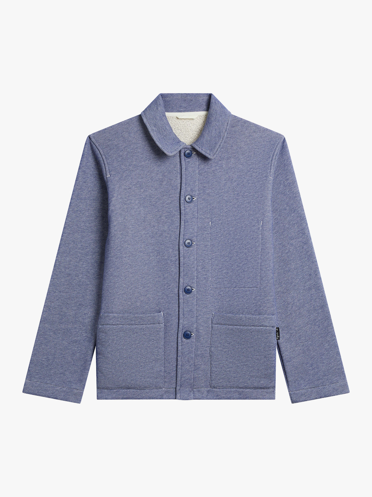 HOMME メンズ メンズ コットン 長袖 ジャケット "Mandarin" ブルー系その他