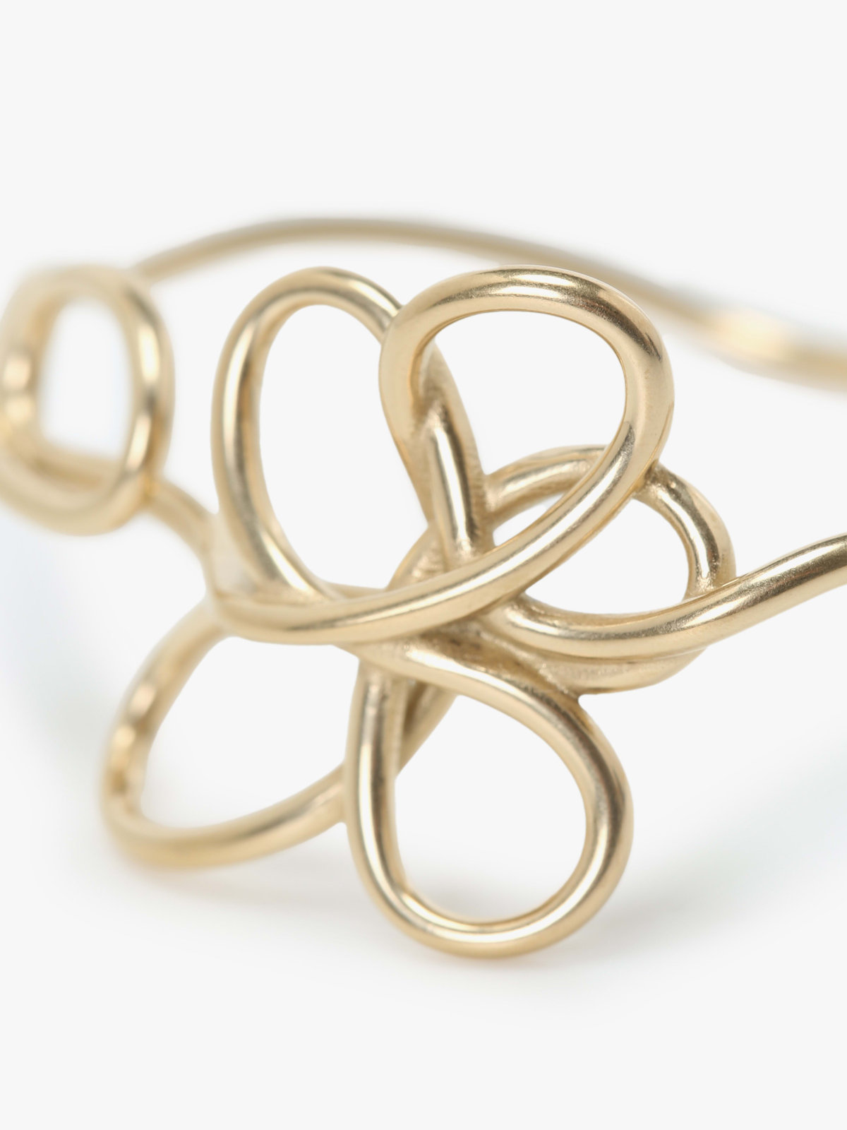 To b. by agnès b. 【Outlet】フラワー バングル ゴールド