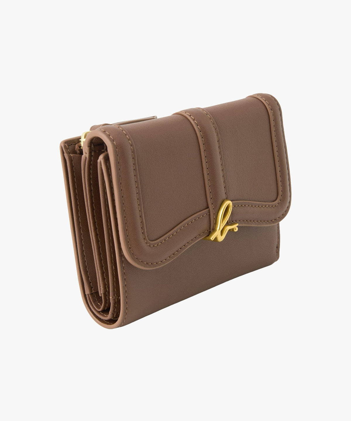 VOYAGE ウィメンズ バッグ＆ウォレット レザー 三つ折り ウォレット"Ingrid" ZAW03-01 ブラウン