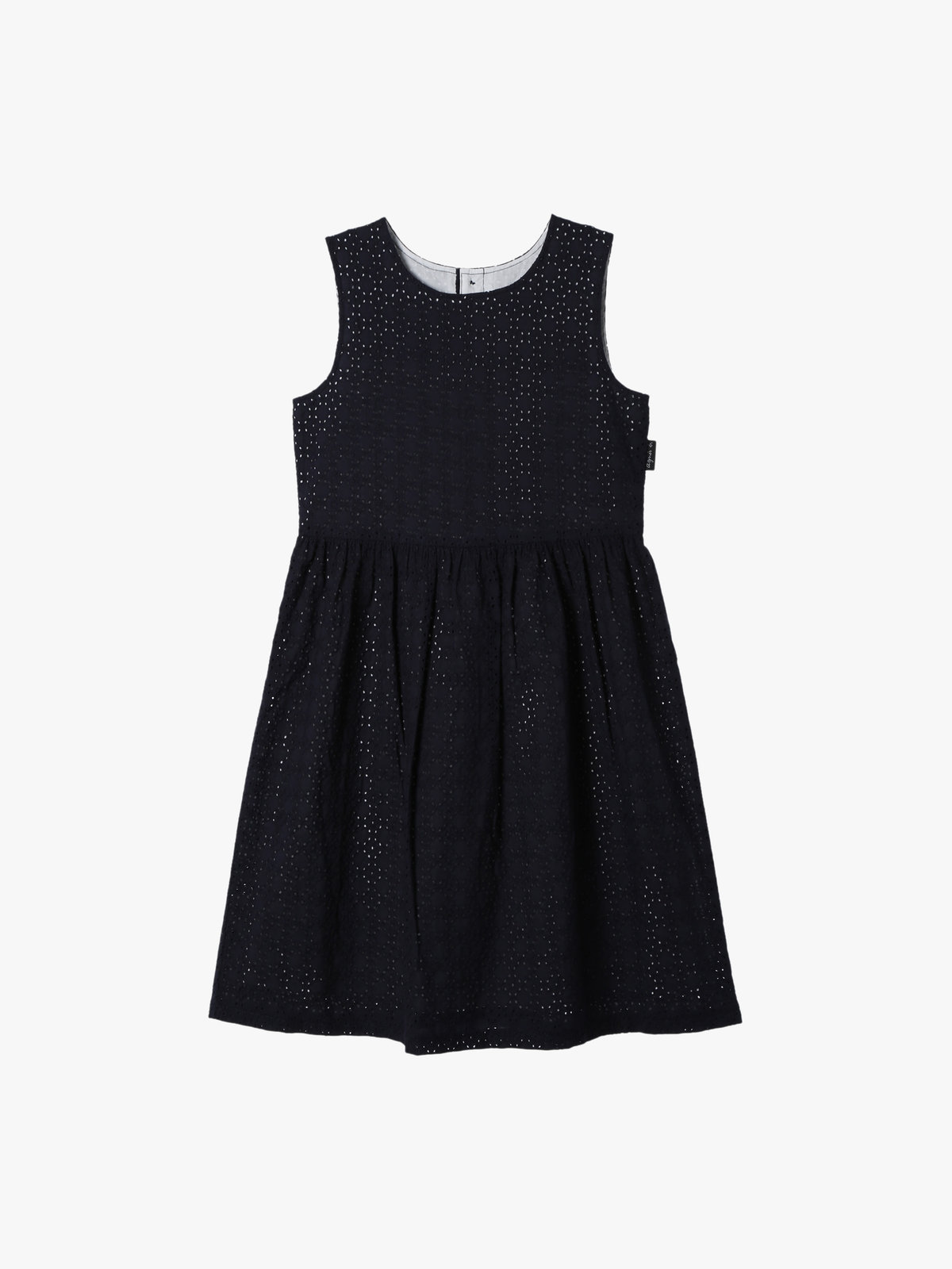 ENFANT ガールズ キッズ 花柄レース コットン ノースリーブ ワンピース ブルー