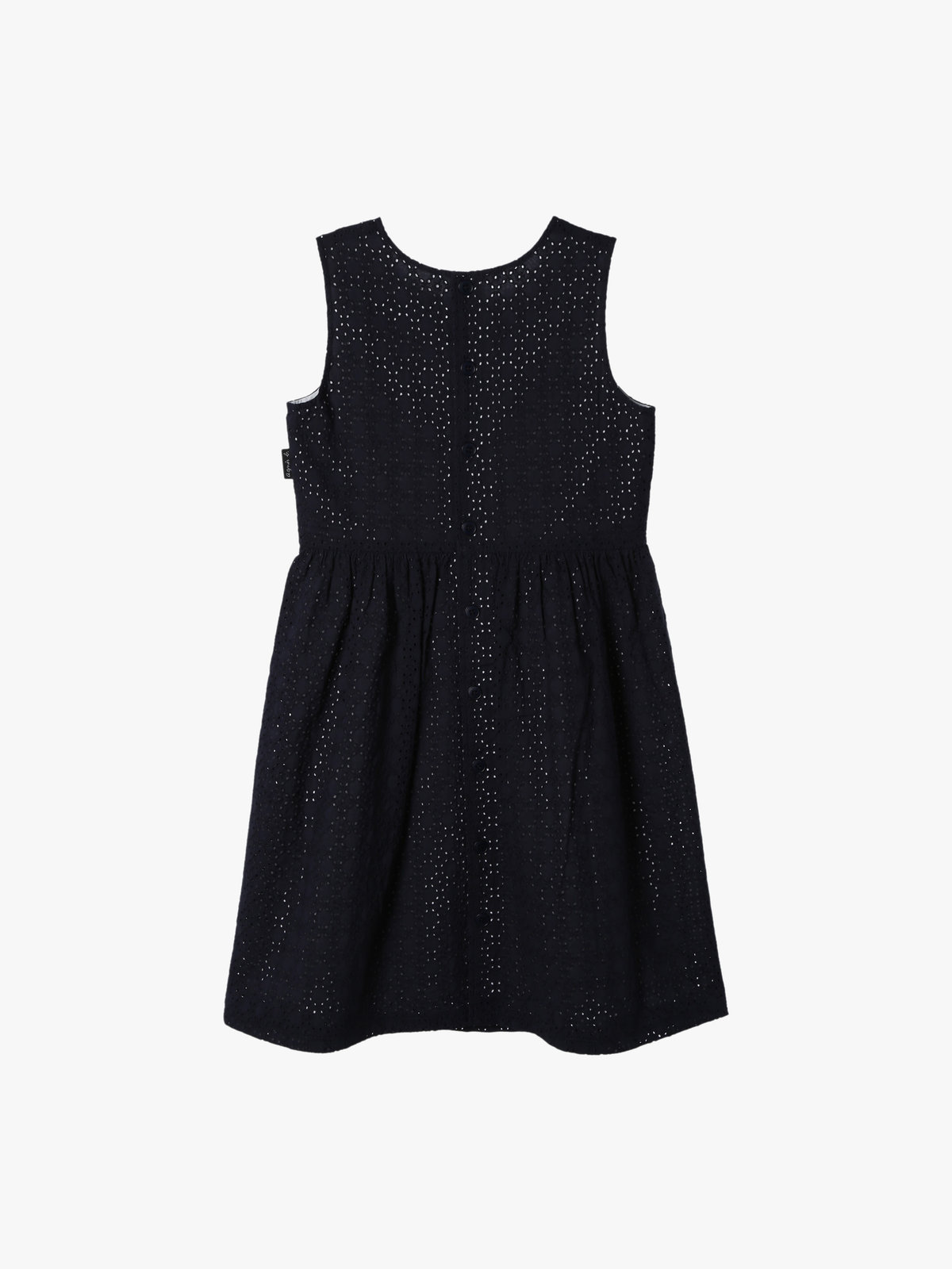 ENFANT ガールズ キッズ 花柄レース コットン ノースリーブ ワンピース ブルー