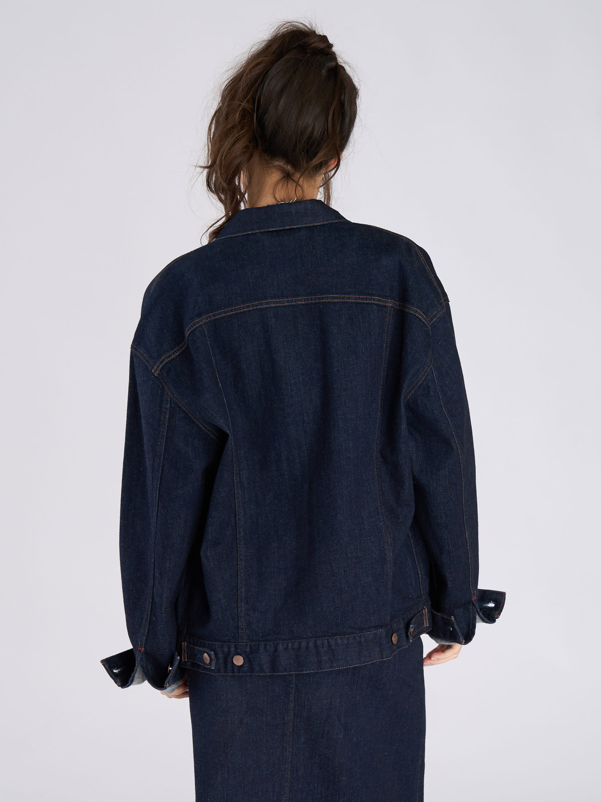 To b. by agnès b. To b. by agnes b. x RED CARD TOKYO オーバーサイズデニムジャケット ブルー