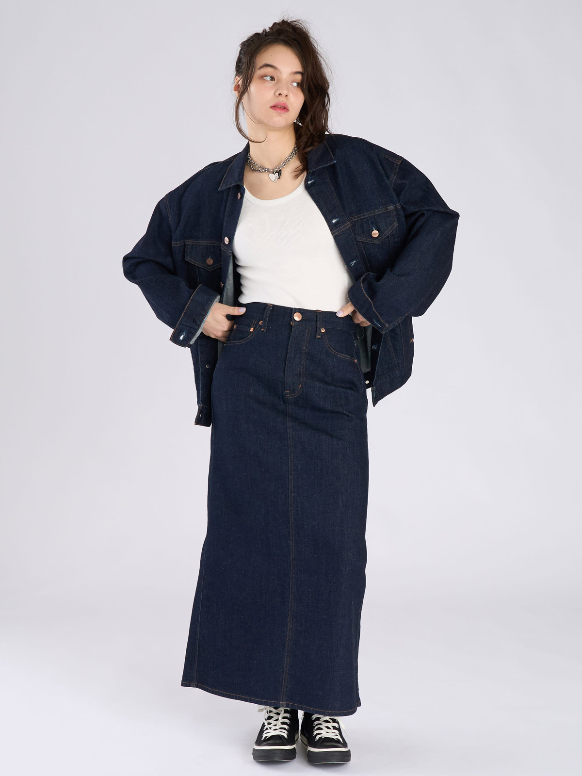 To b. by agnès b. To b. by agnes b. x RED CARD TOKYO オーバーサイズデニムジャケット ブルー