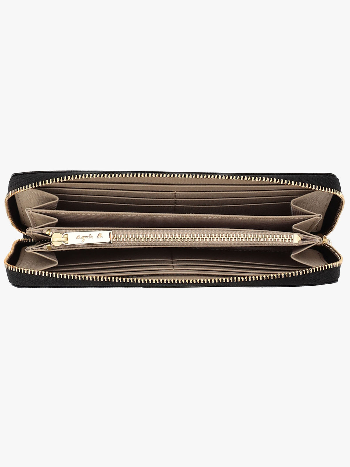 VOYAGE ウィメンズ バッグ＆ウォレット レザー ラウンドジップ ロングウォレット "Erika" QAW05-02 ブラック