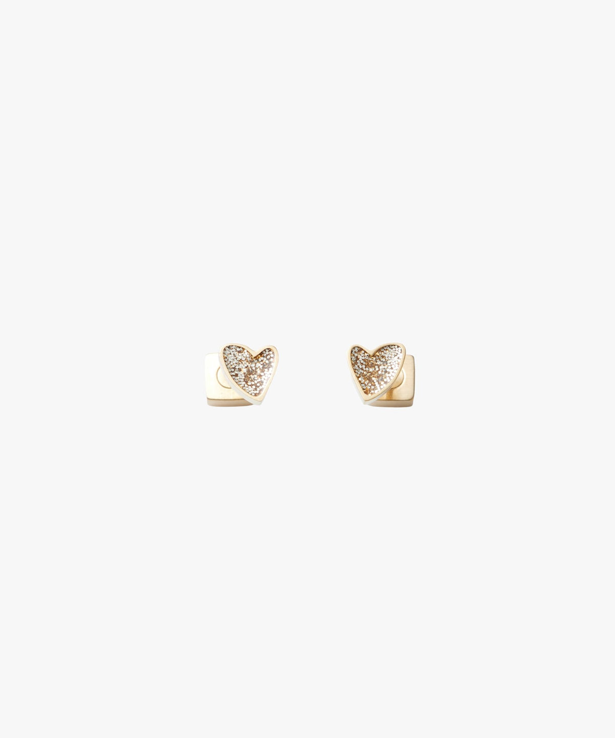 To b. by agnès b. グリッターハート ピアス ゴールド