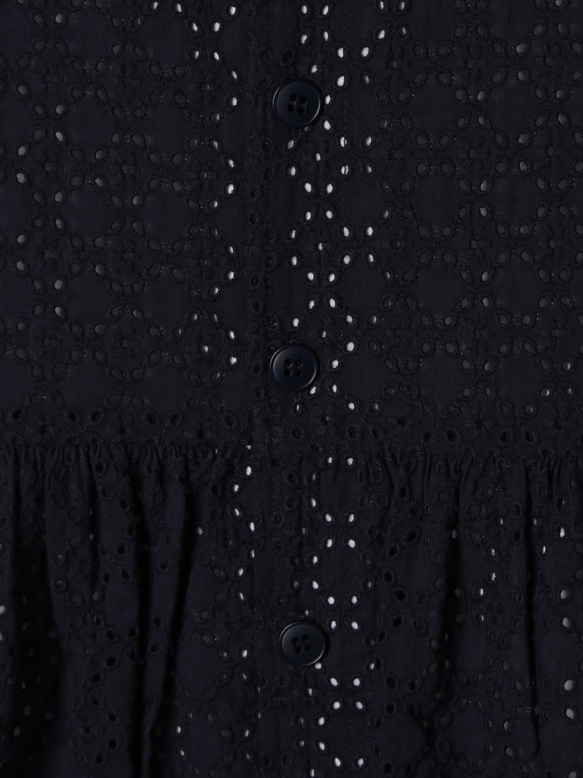 ENFANT ガールズ キッズ 花柄レース コットン ノースリーブ ワンピース ブルー