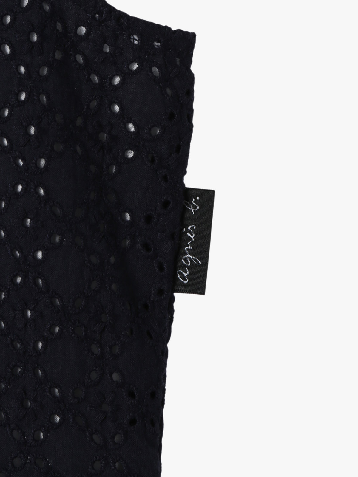 ENFANT ガールズ キッズ 花柄レース コットン ノースリーブ ワンピース ブルー