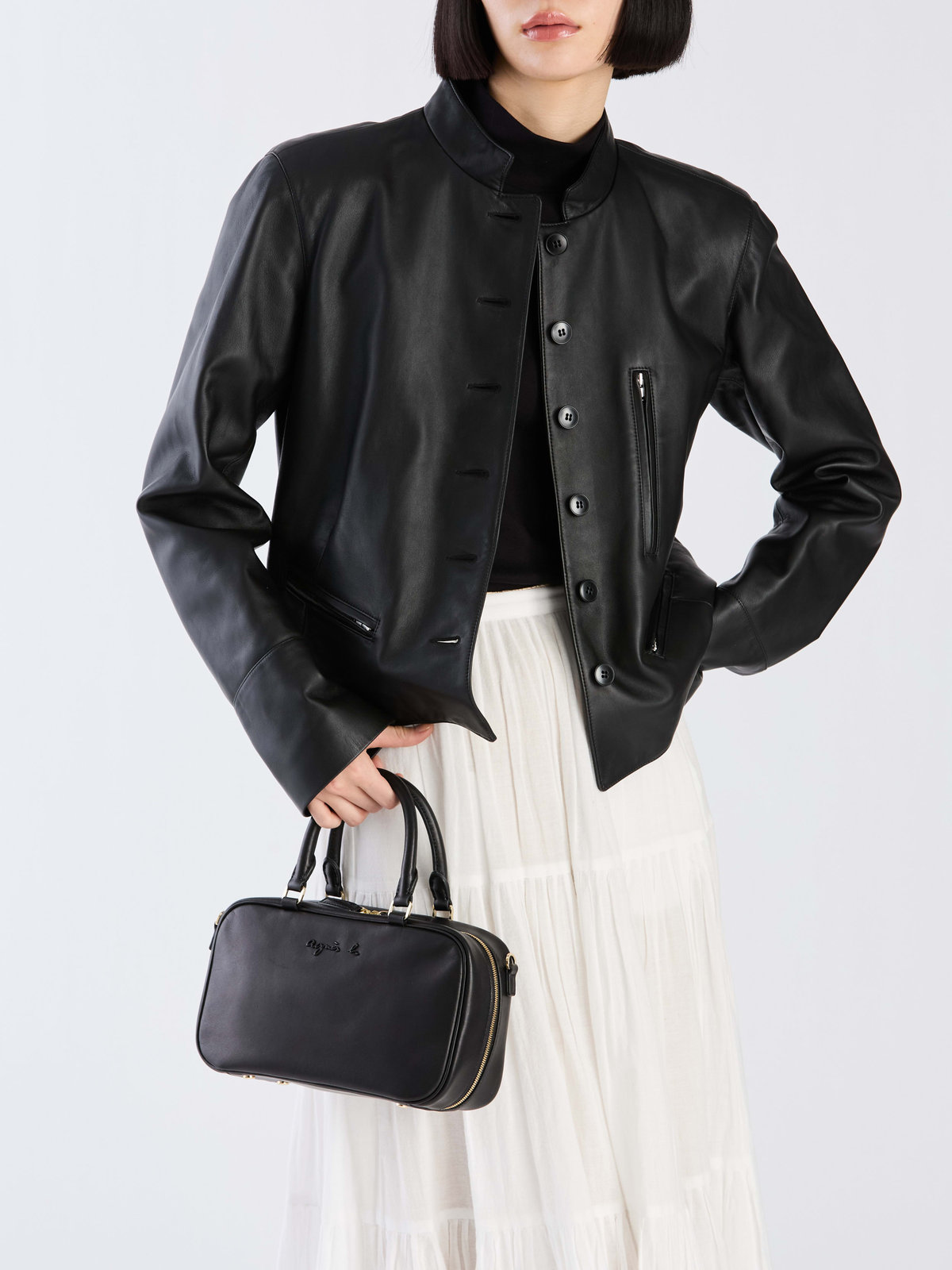 VOYAGE ウィメンズ バッグ＆ウォレット  レザー 2way ボストンバッグ”Carole” YAS02-02 ブラック