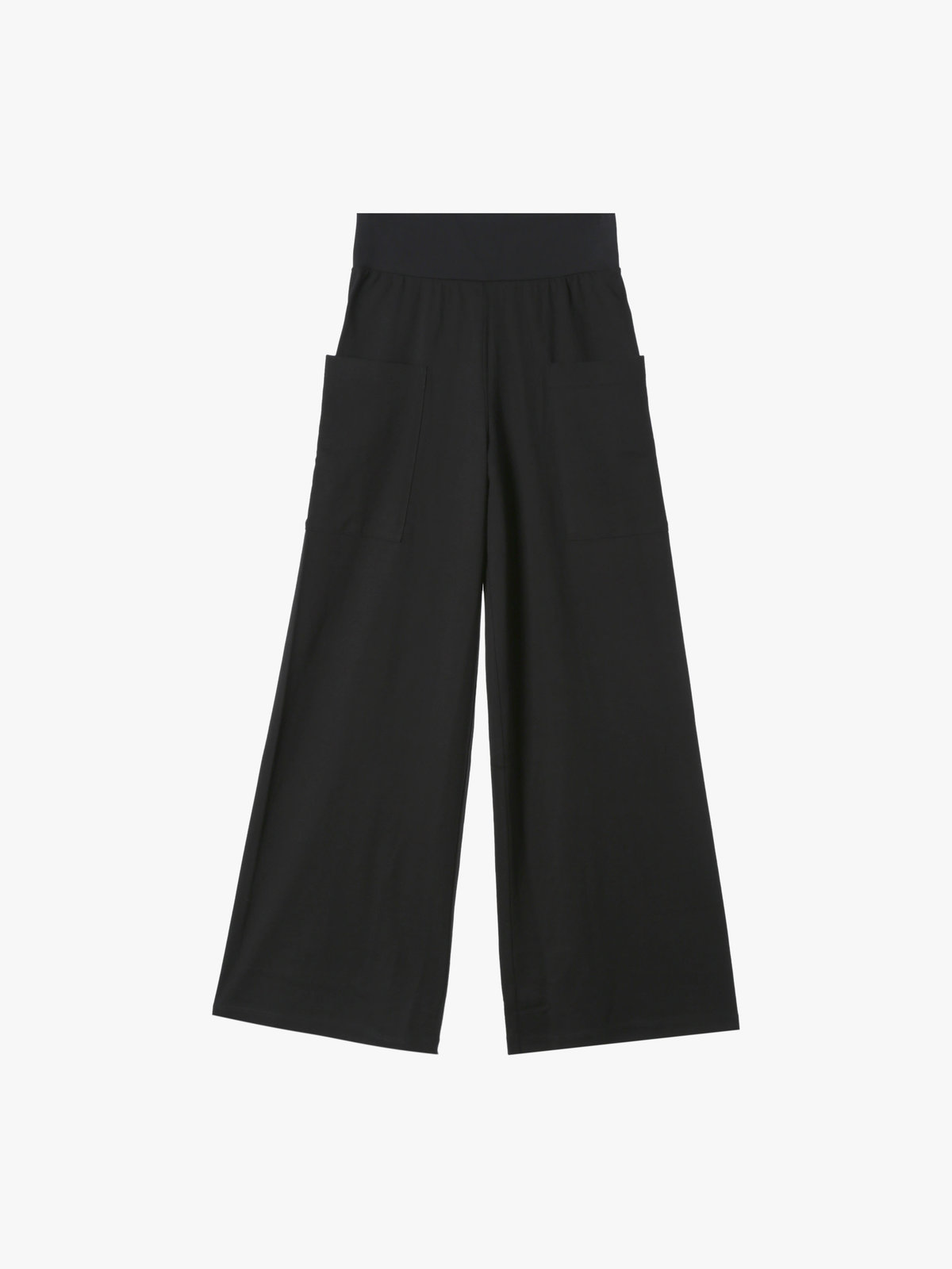 FEMME ウィメンズ コットン ジャージー ワイドパンツ ”New Mathis” ブラック