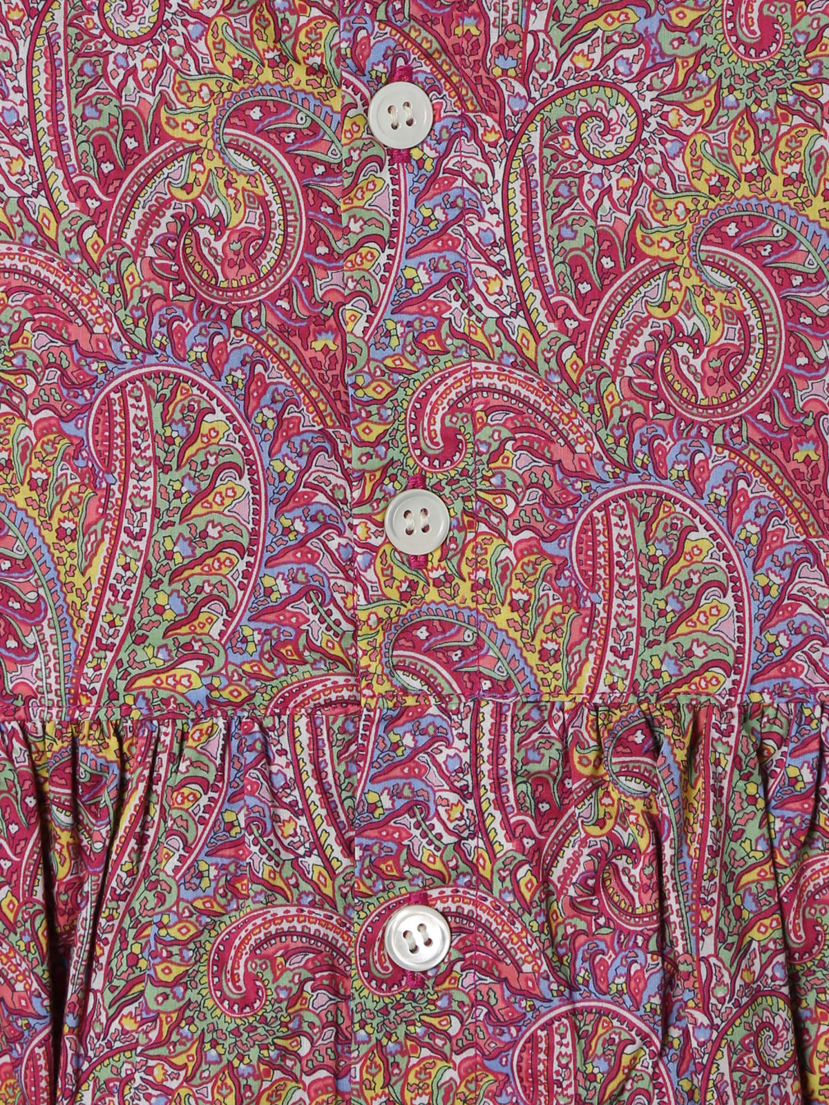 ENFANT ガールズ キッズ リバティプリント コットン ノースリーブ ワンピース "Laura" ピンク