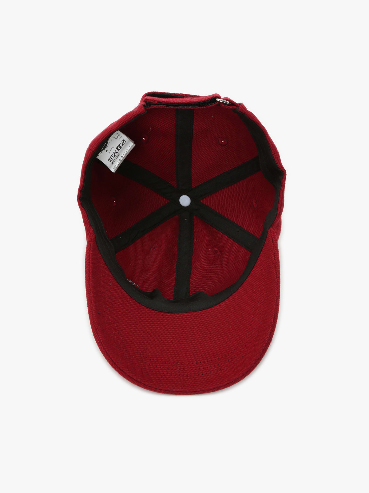 To b. by agnès b. ”To b.”ロゴ刺繍 キャップ レッド