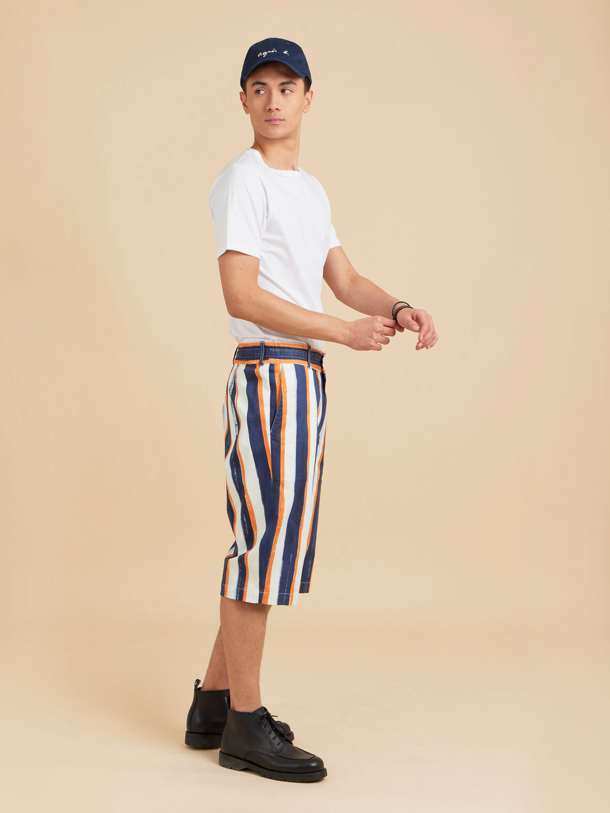 HOMME メンズ 【Outlet】RD44 BERMUDA バミューダパンツ ネイビー