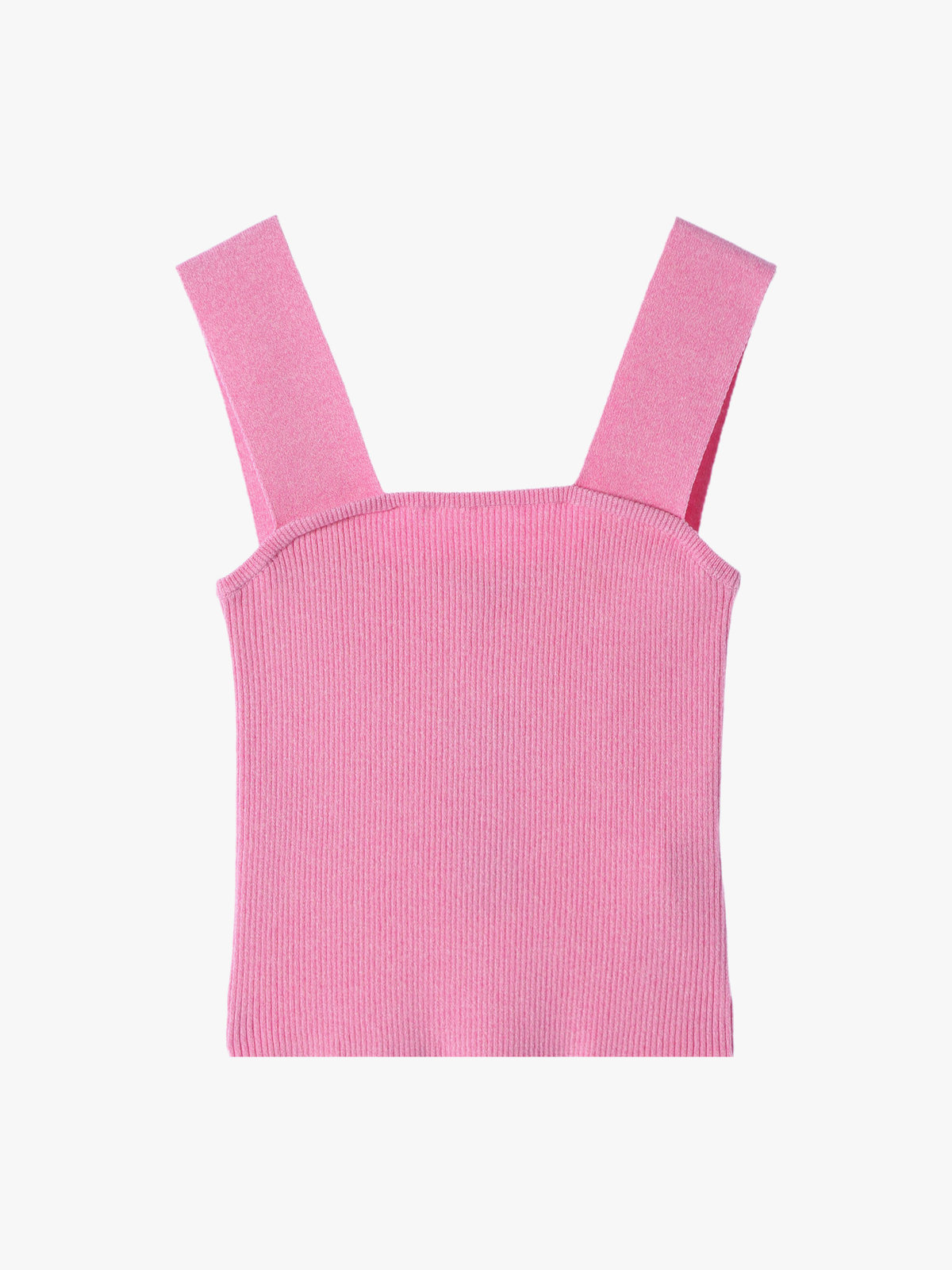 To b. by agnès b. 【Outlet】コットンリブタンクトップ ピンク