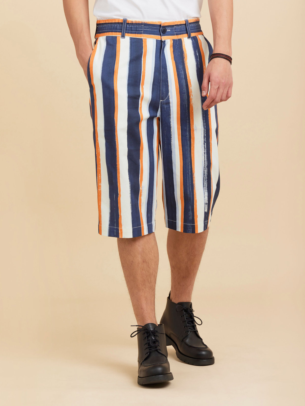 HOMME メンズ 【Outlet】RD44 BERMUDA バミューダパンツ ネイビー