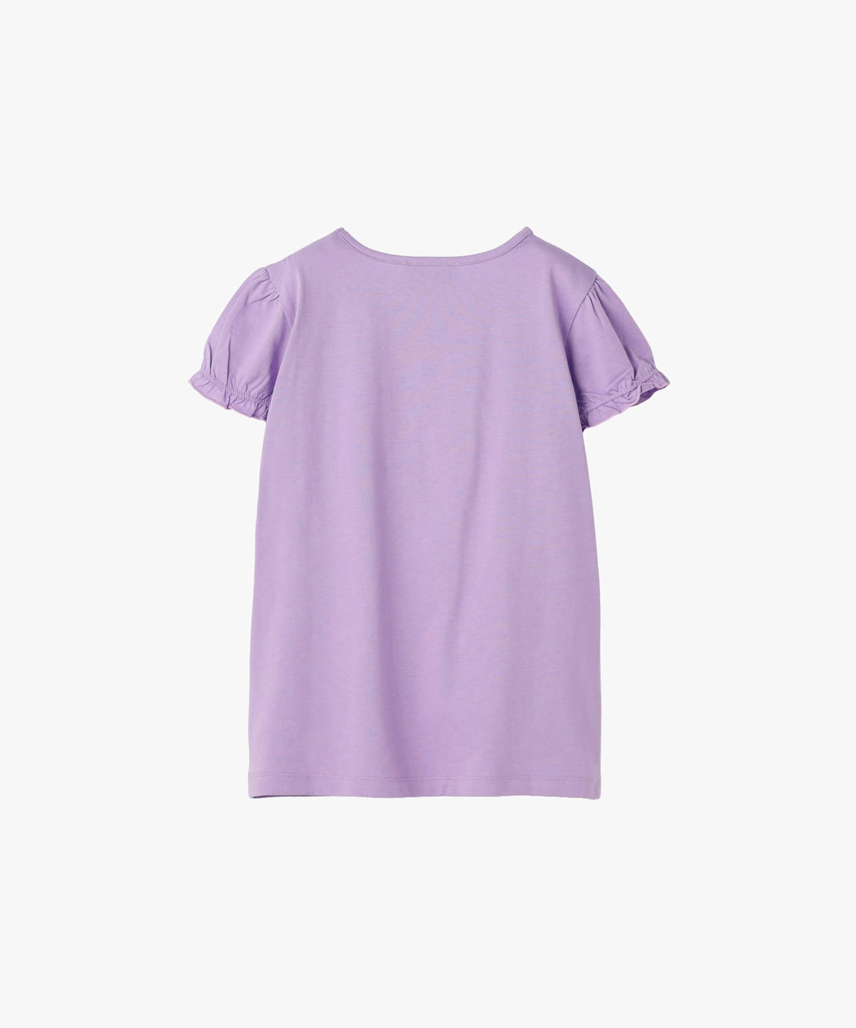 ENFANT ガールズ キッズ ロゴ ボーダー プリント コットン 半袖 Tシャツ "Heart" パープル系その他