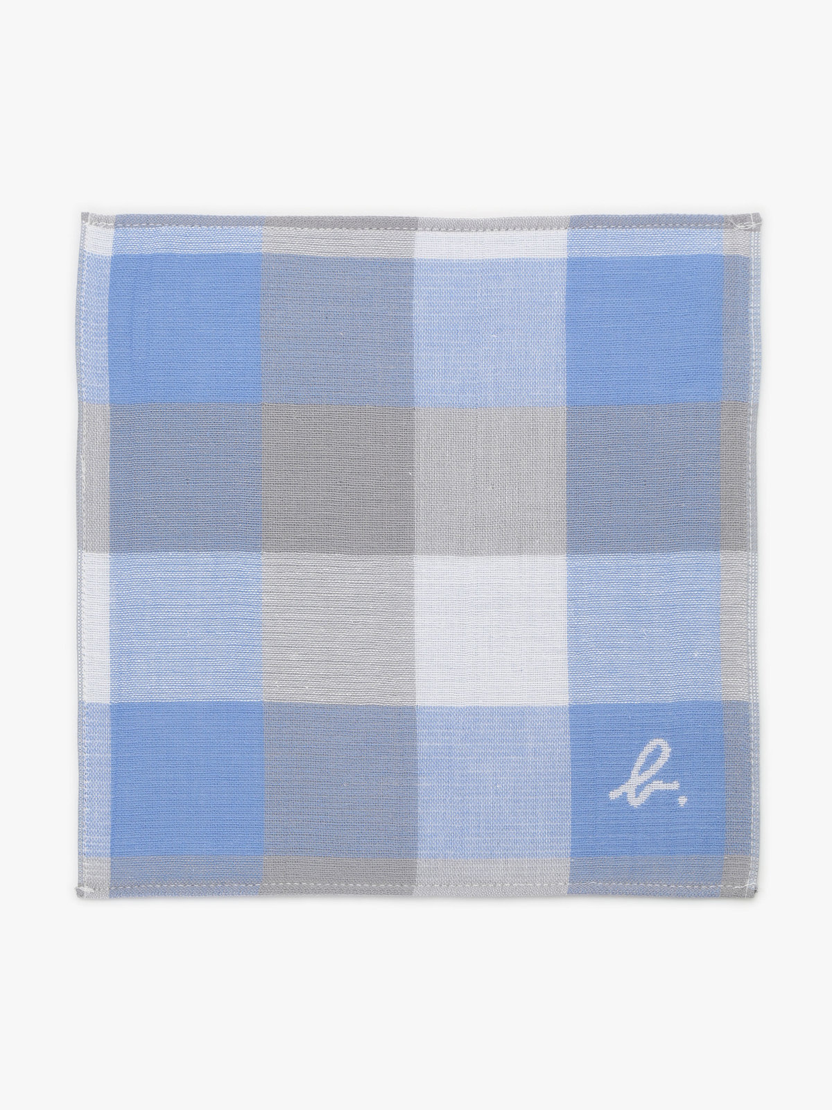 FEMME ウィメンズ タイル柄ハンカチ ブルー