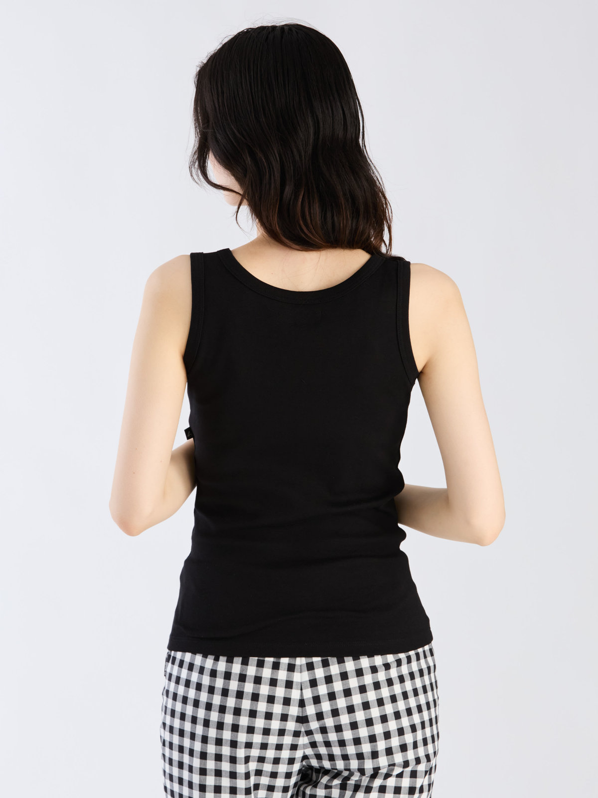 FEMME ウィメンズ コットン タンクトップ ブラック