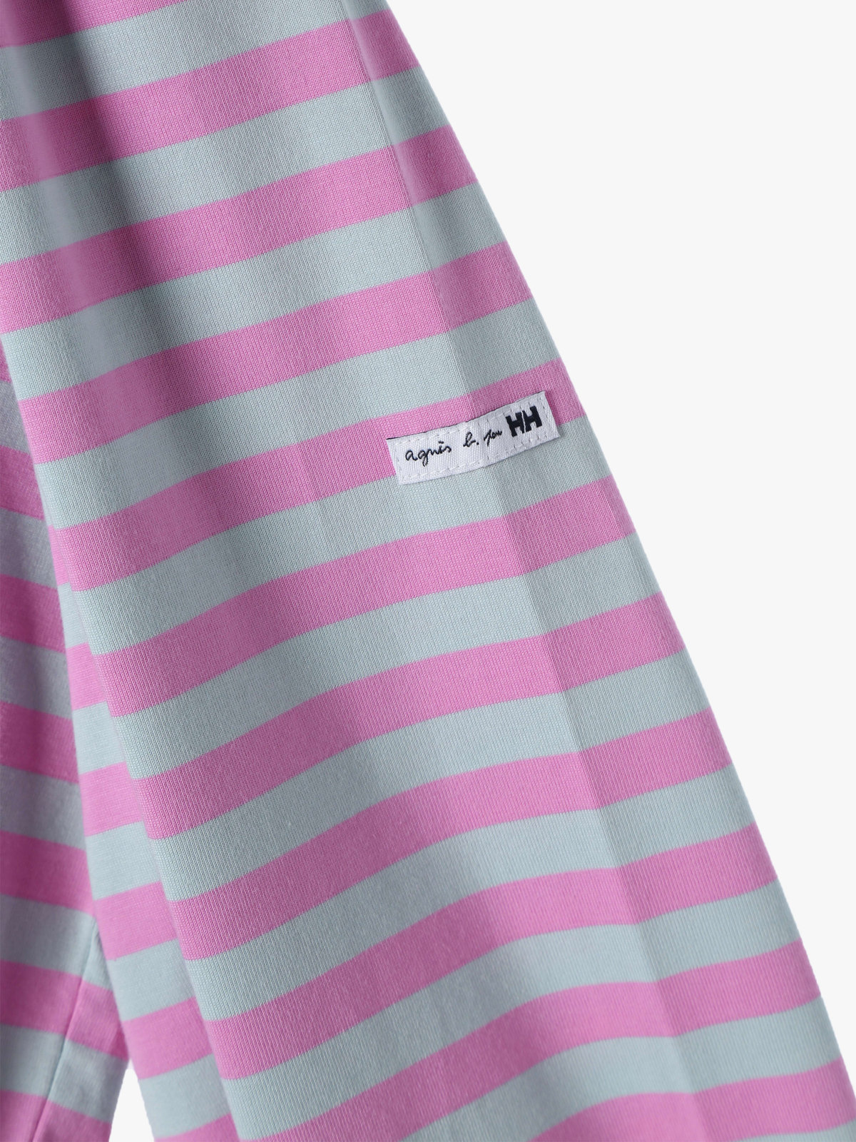 FEMME ウィメンズ agnes b. × HH L/S Marine Border Tee ライトブルー