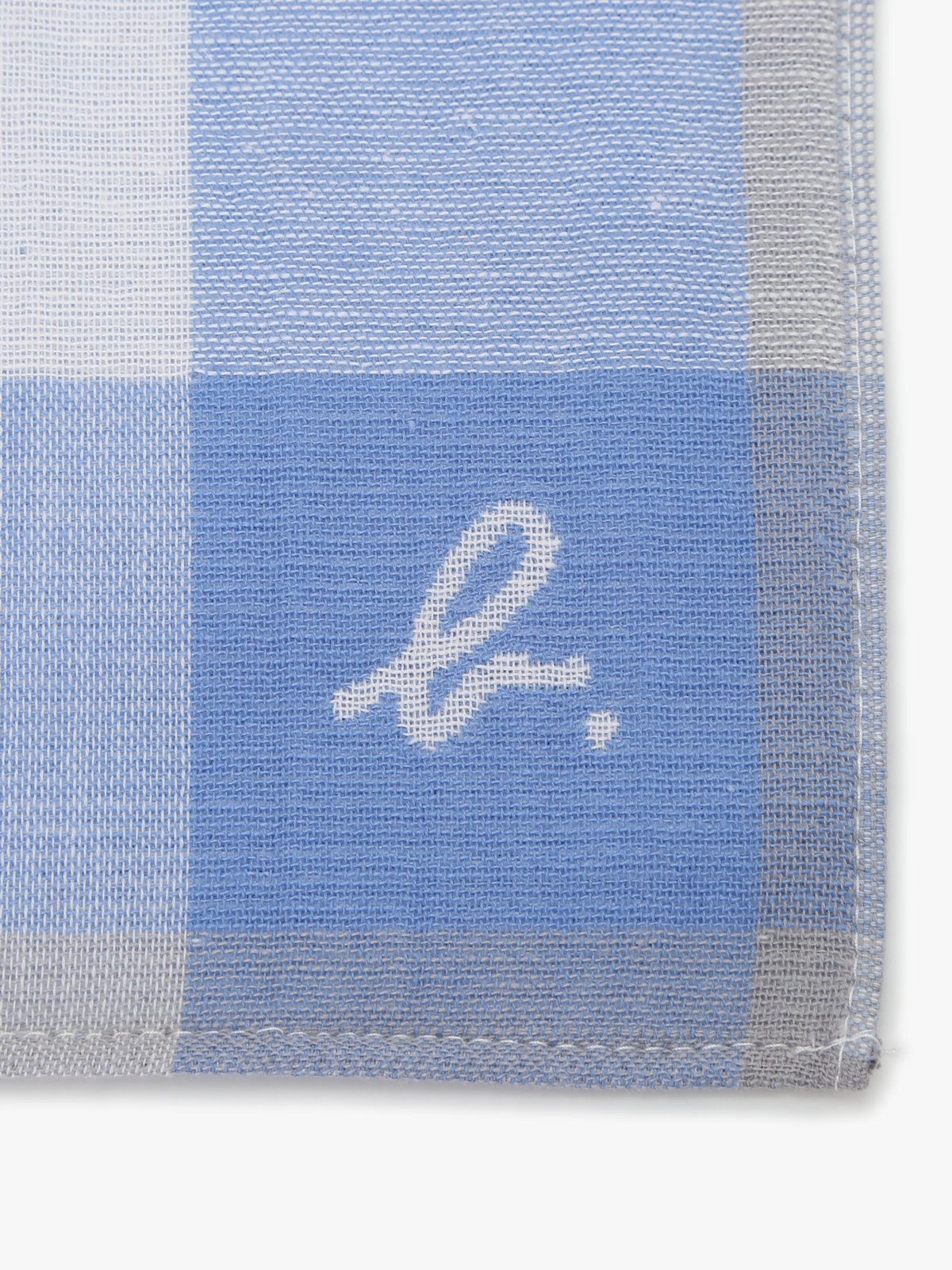 FEMME ウィメンズ タイル柄ハンカチ ブルー