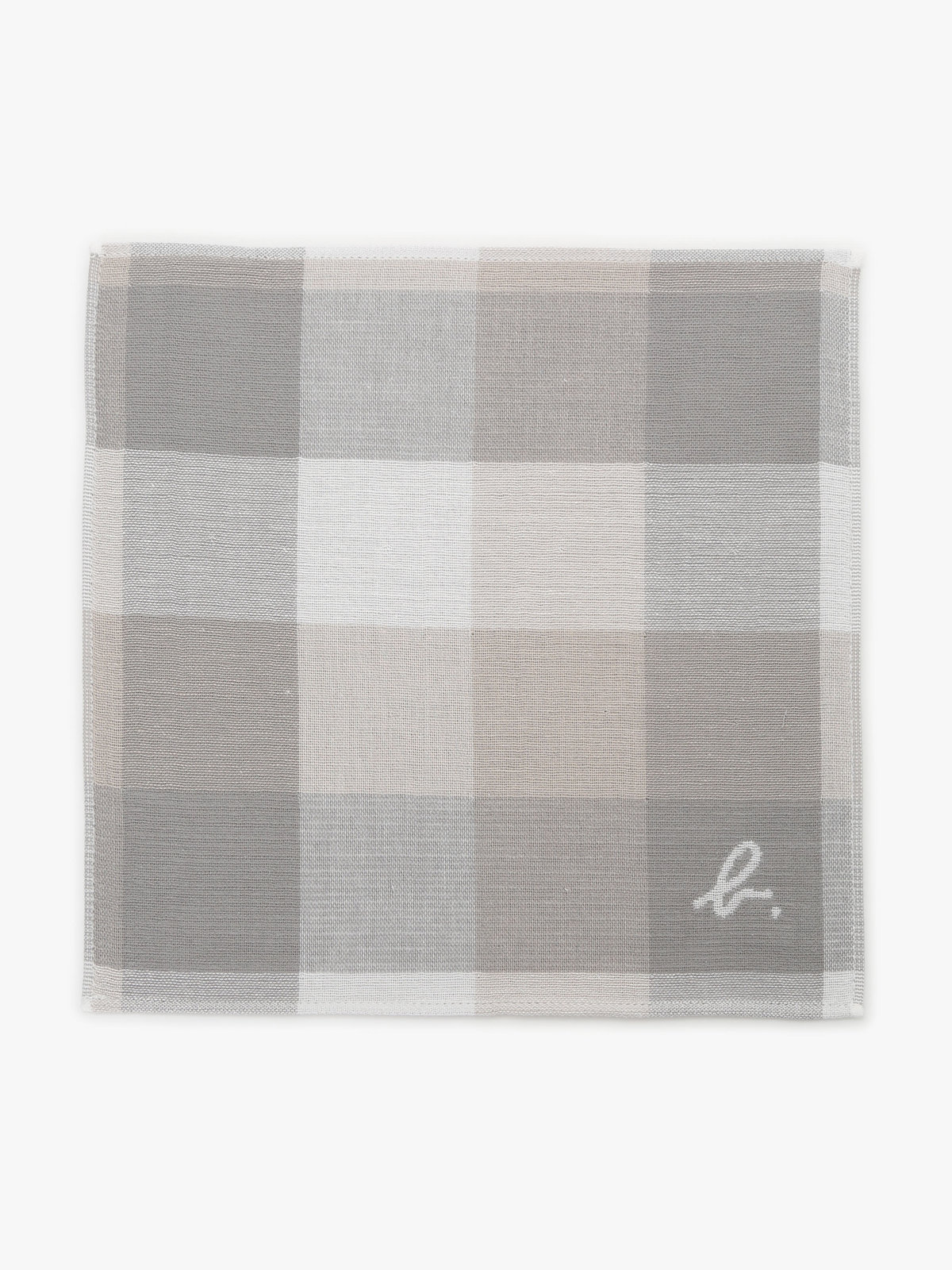 FEMME ウィメンズ タイル柄ハンカチ グレー