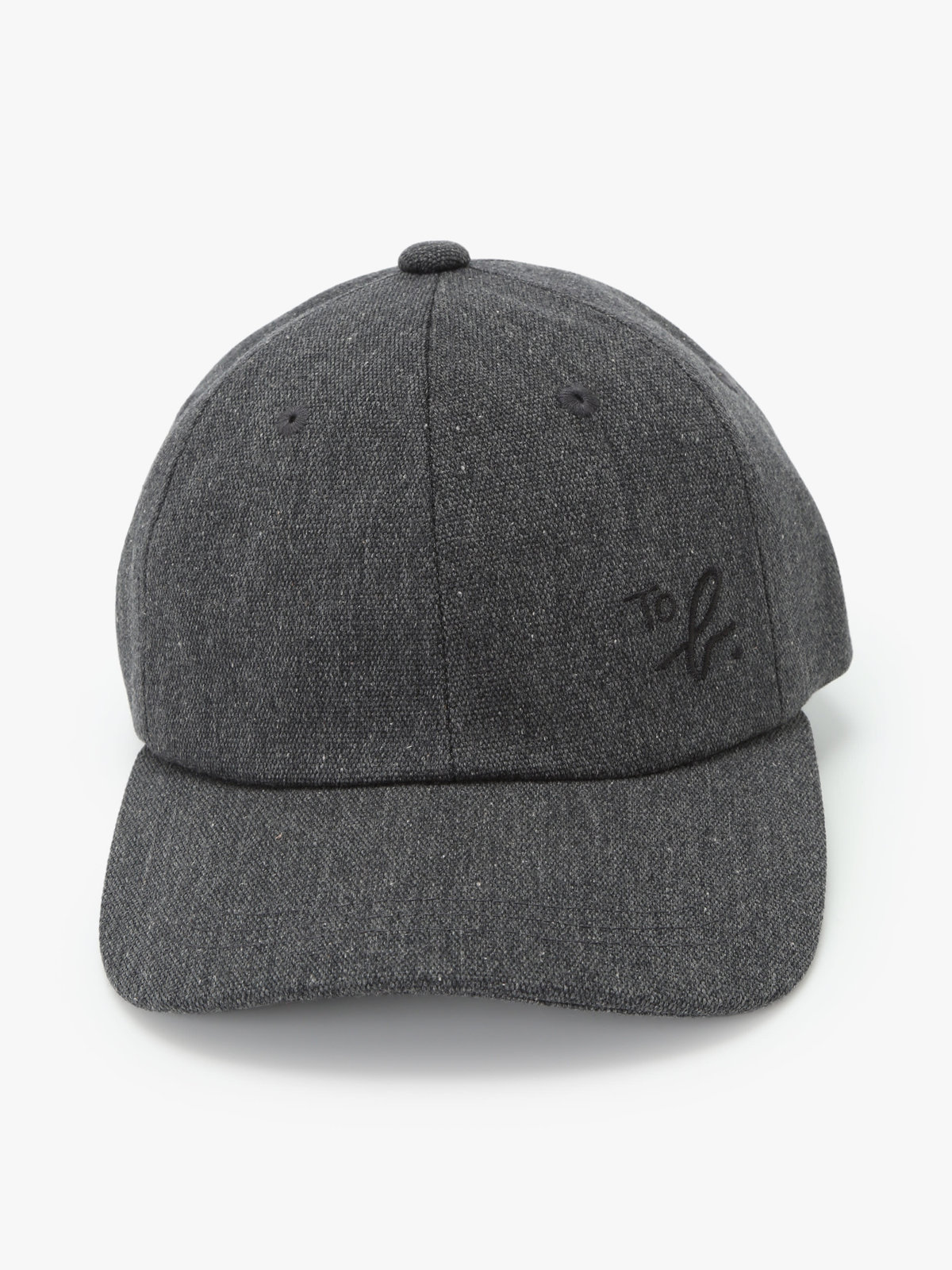 To b. by agnès b. 【Outlet】"To b."ロゴ刺繍 キャップ グレー