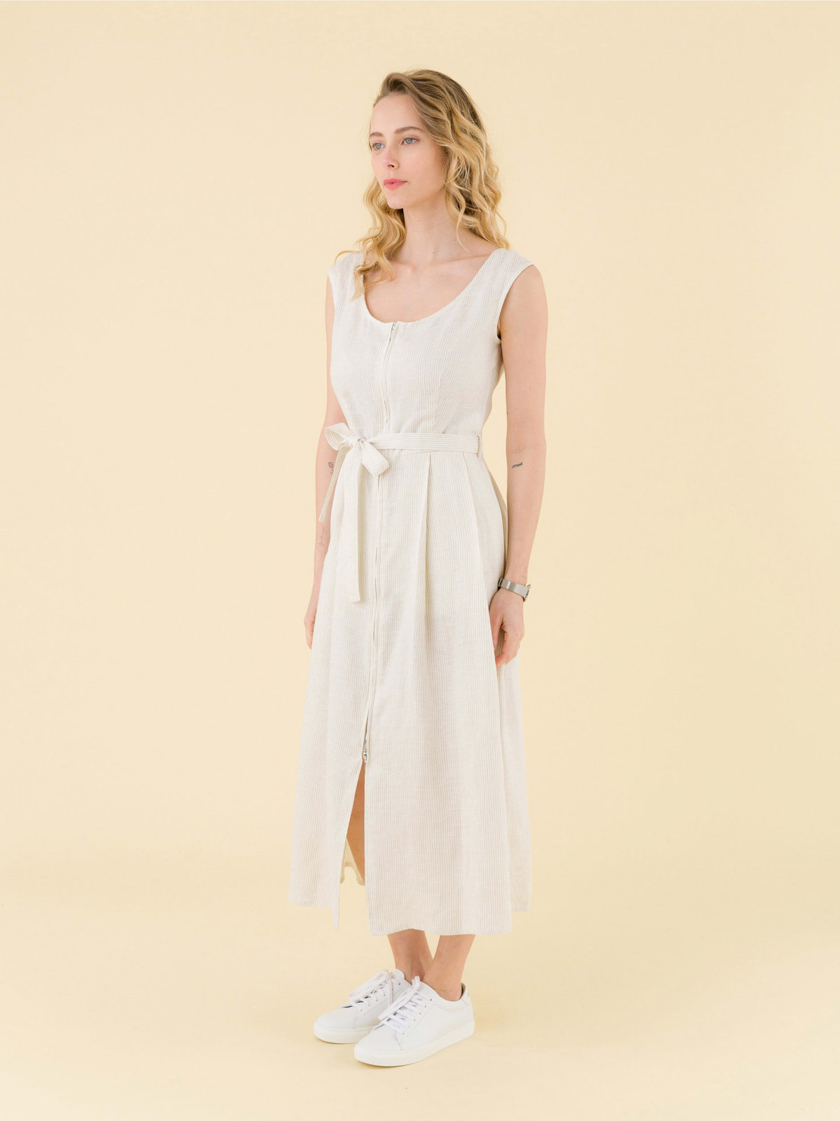 FEMME ウィメンズ RIS0 ROBE ワンピース ベージュ