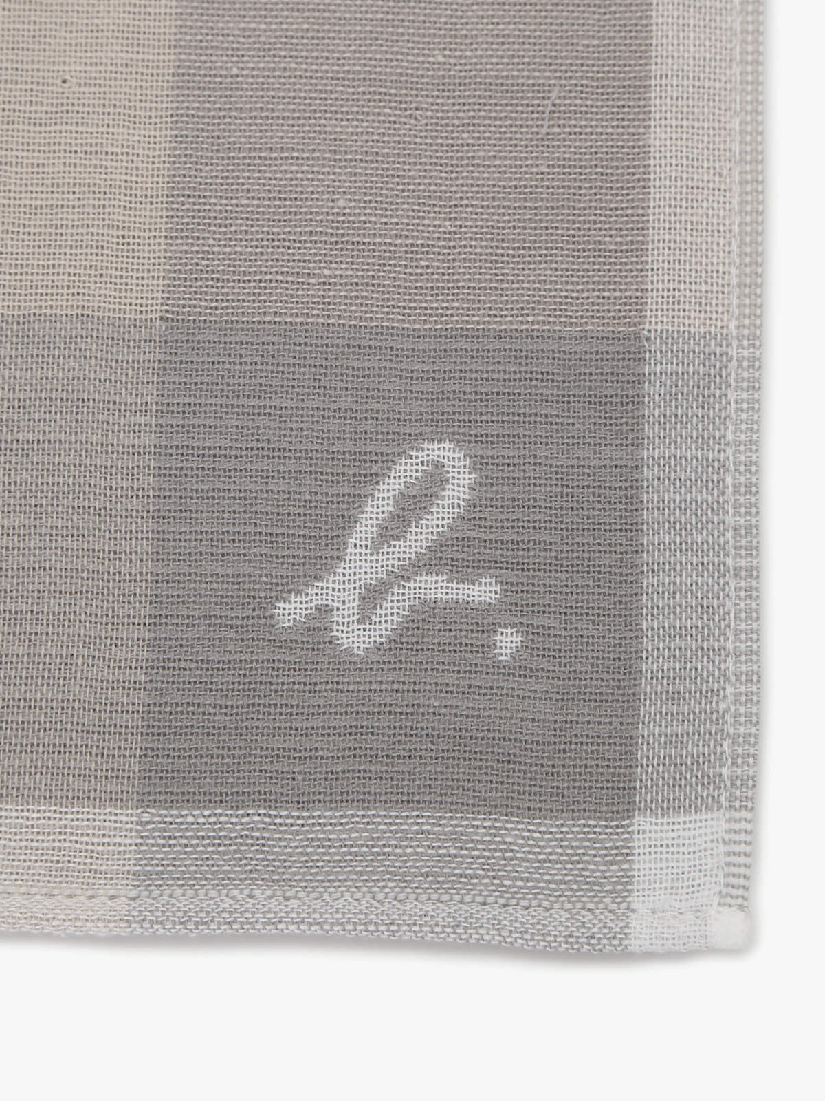 FEMME ウィメンズ タイル柄ハンカチ グレー