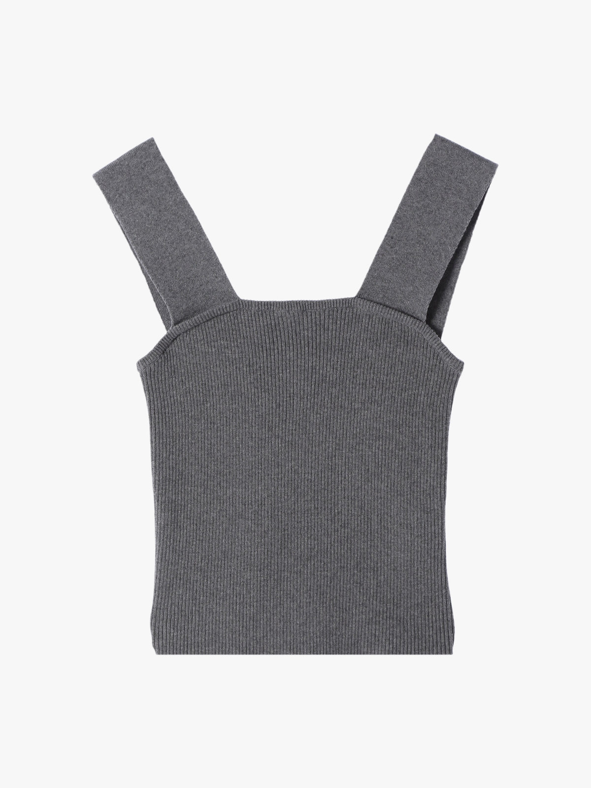 To b. by agnès b. 【Outlet】コットンリブタンクトップ グレー