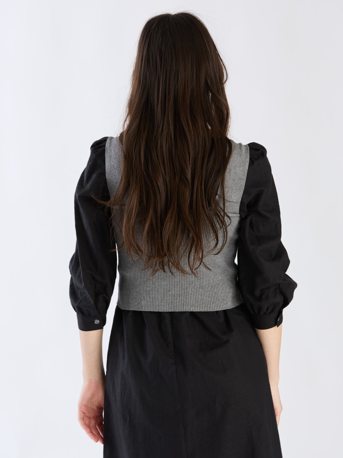 To b. by agnès b. 【Outlet】コットンリブタンクトップ グレー