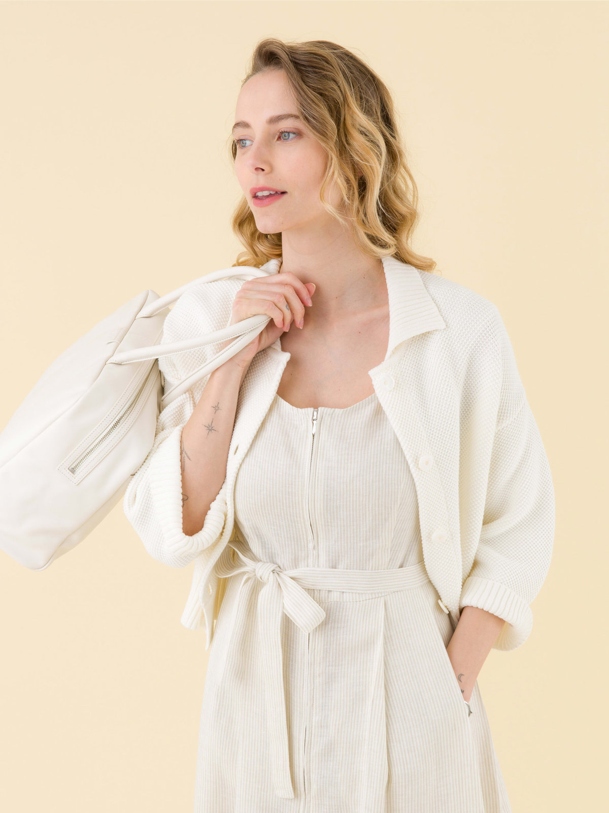 FEMME ウィメンズ RIS0 ROBE ワンピース ベージュ