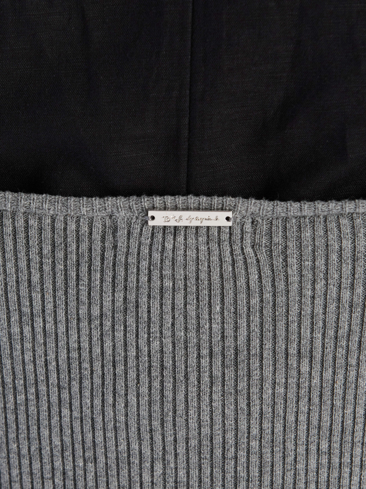 To b. by agnès b. 【Outlet】コットンリブタンクトップ グレー