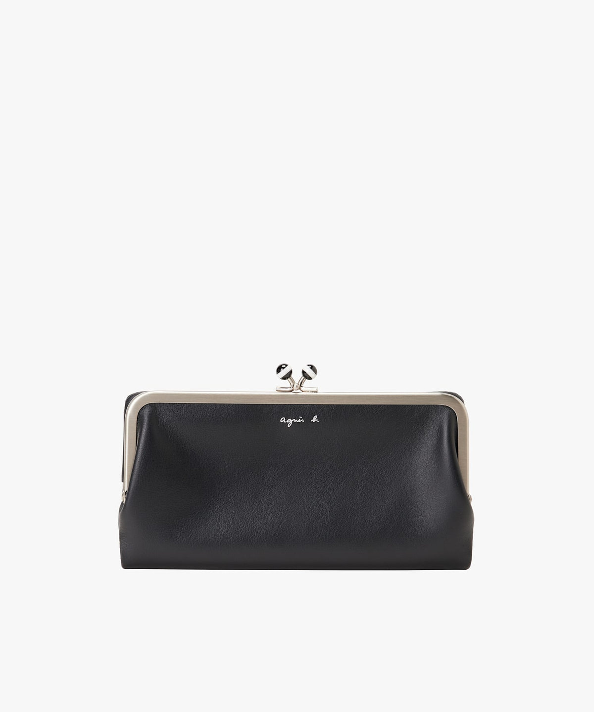VOYAGE ウィメンズ バッグ＆ウォレット レザーがま口 ロングウォレット "Irene" PAW07-02 ブラック