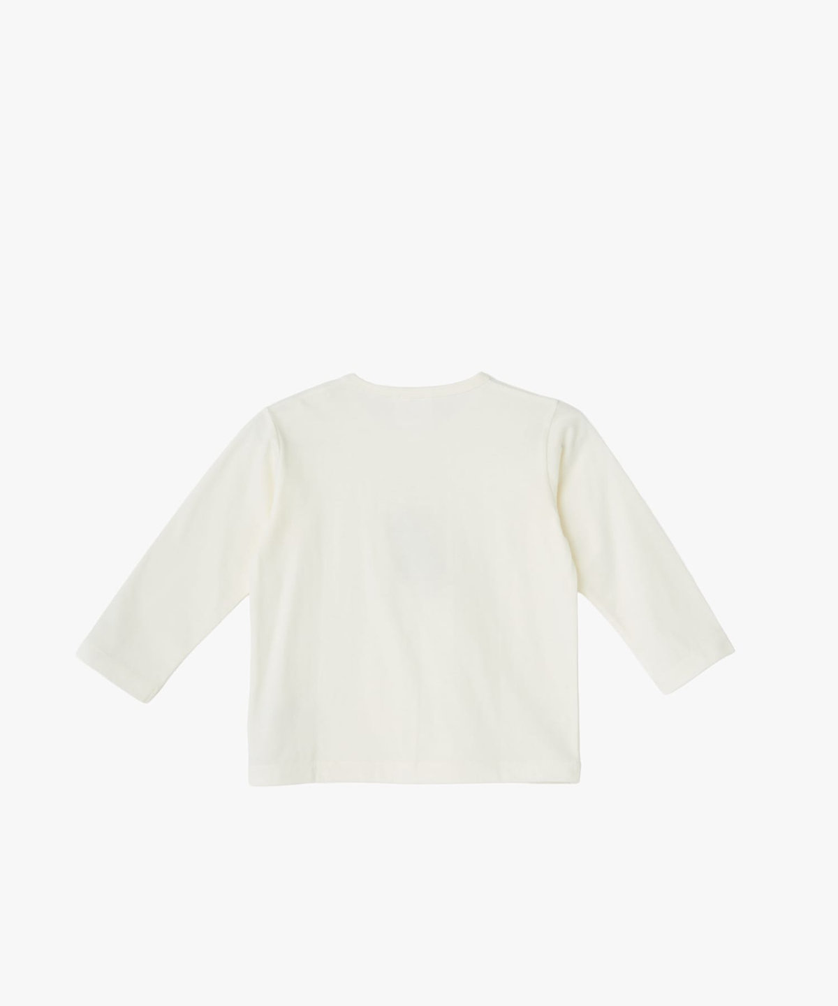 ENFANT ベビー ベビー ロゴ アイコニック プリント コットン 長袖 Tシャツ "Lezard" ホワイト