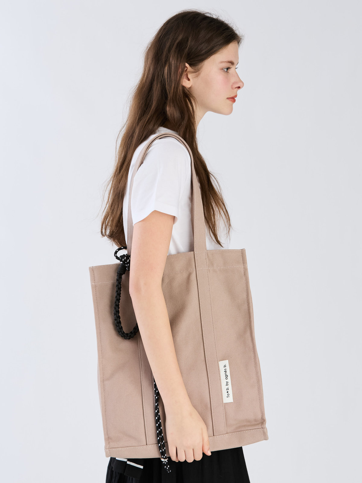 To b. by agnès b. 【Outlet】コットン キャンバス トートバッグ ピンク