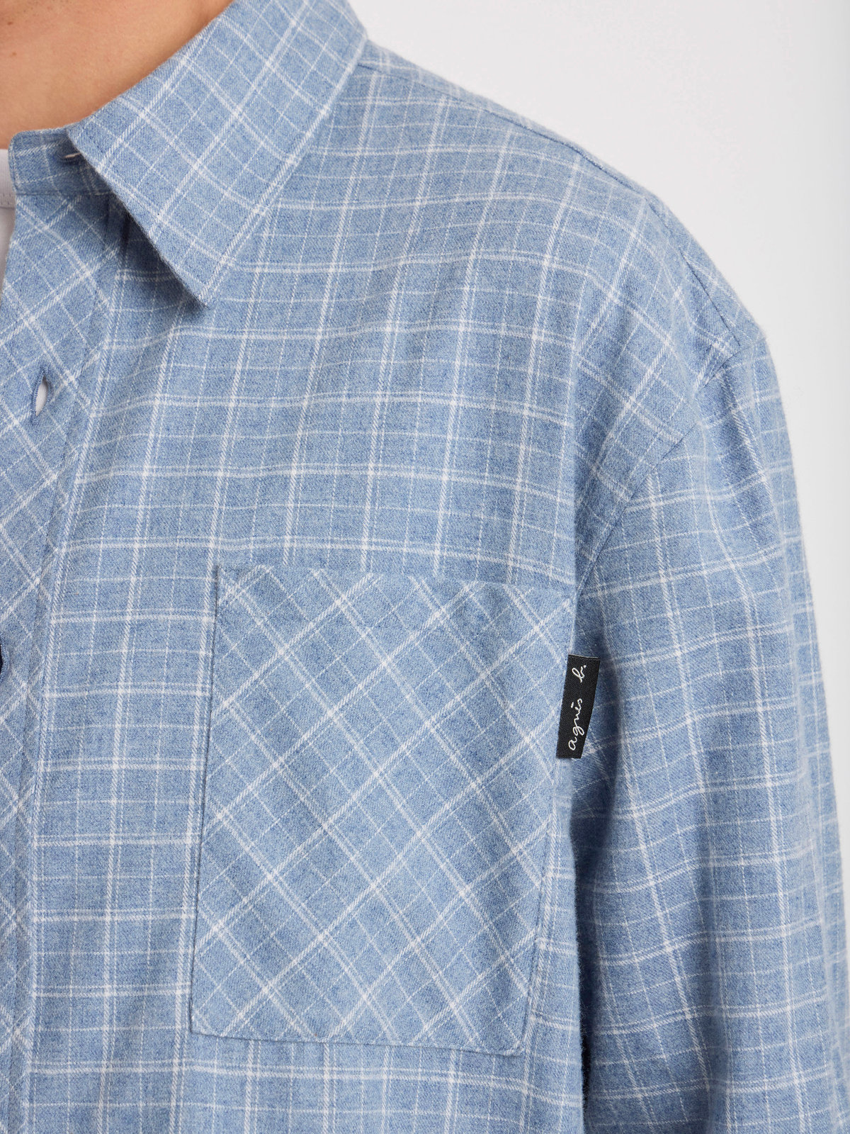 HOMME メンズ メンズ コットン 長袖 シャツ ”Masen” ネイビー