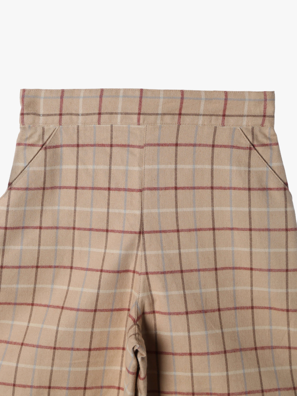 ENFANT ガールズ 【Outlet】キッズ チェック コットン ショート キュロット ベージュ