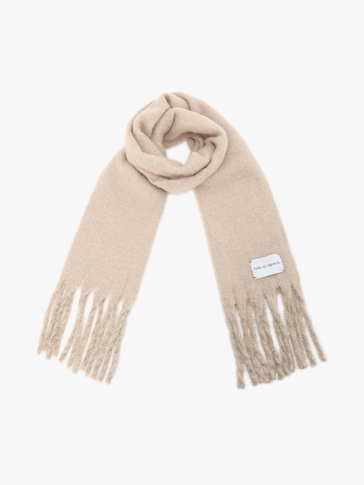 To b. by agnès b. 【Outlet】ラメ マフラー グレー系その他