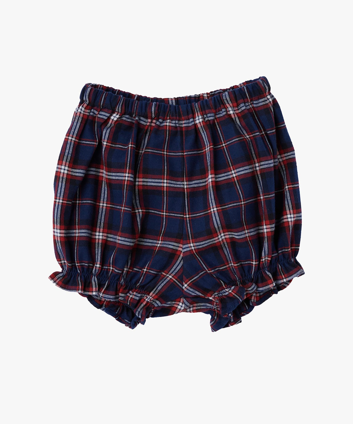 ENFANT ベビー ベビー チェック コットン ノースリーブ ブルマセット ブルー
