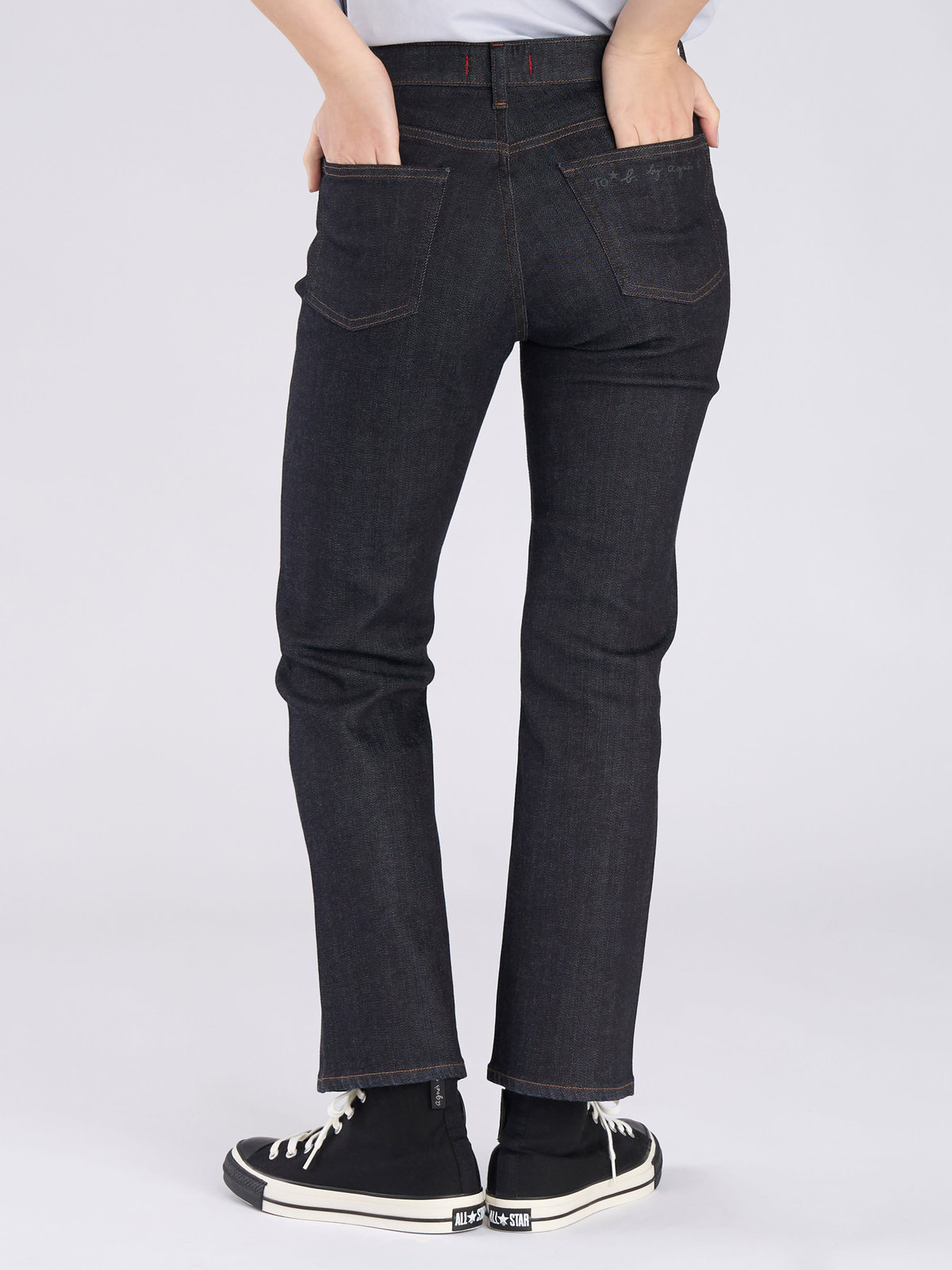 To b. by agnès b. To b. by agnes b. x RED CARD TOKYO MARMALADE WITH TO B. フレアジーンズ ブルー