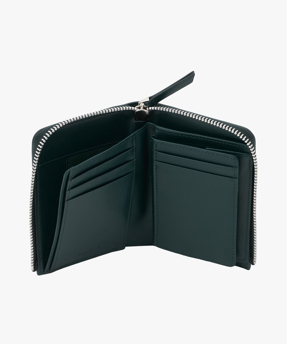 VOYAGE メンズ バッグ＆ウォレット レザー ラウンドジップ二つ折り ウォレット "Yvon" ZAH04-07 グリーン
